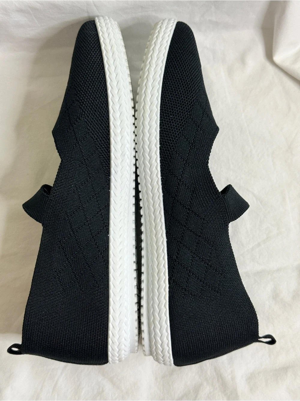 Tommy Bahama Black Knit Mary Jane Slip On Flats Shoes Sneaker EUC 8